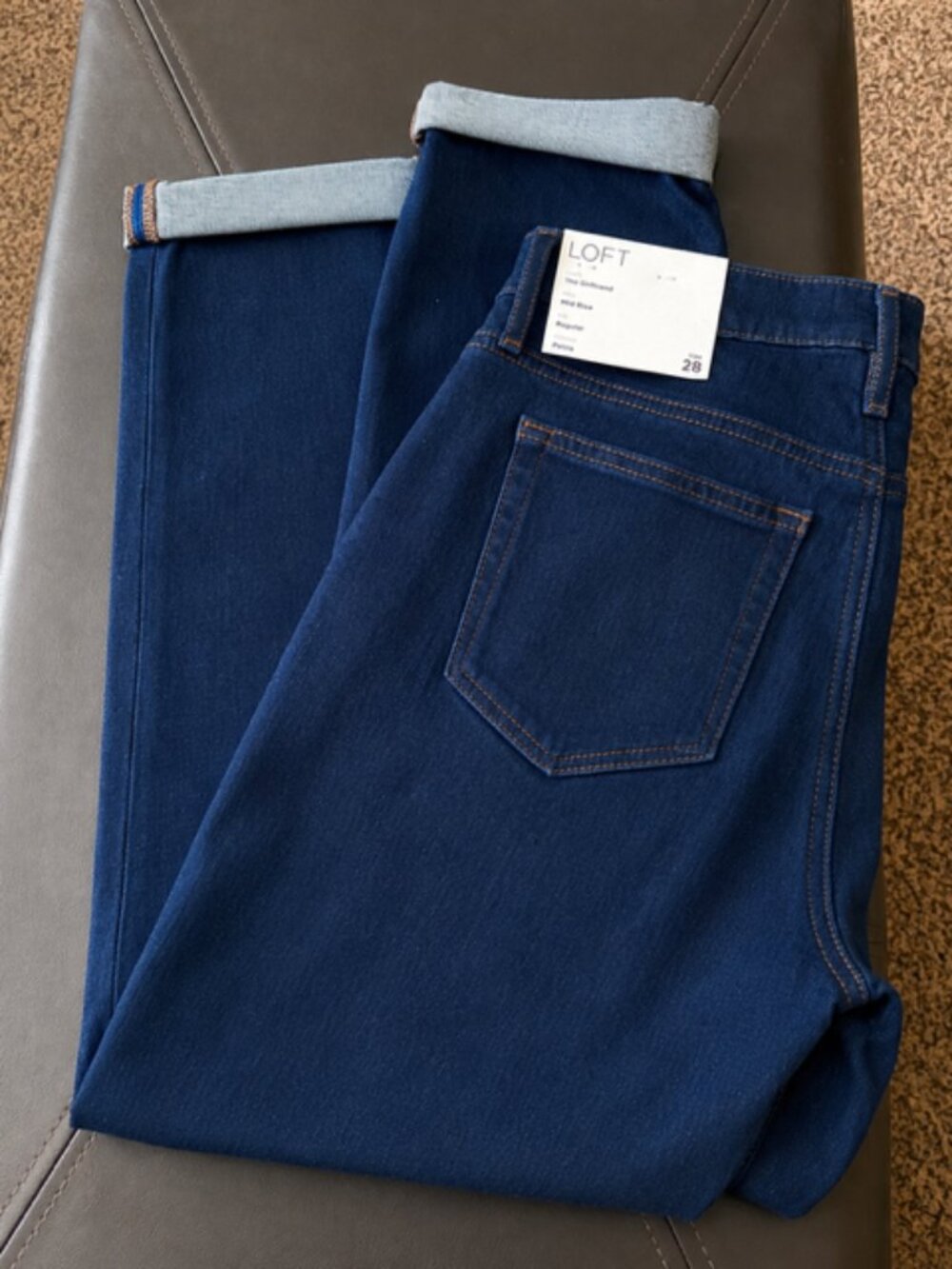LOFT The Girlfriend Mid Rise Regular Fit Jeans – NWT